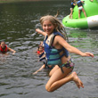 A camper having fun at an Alabama Summer Camp